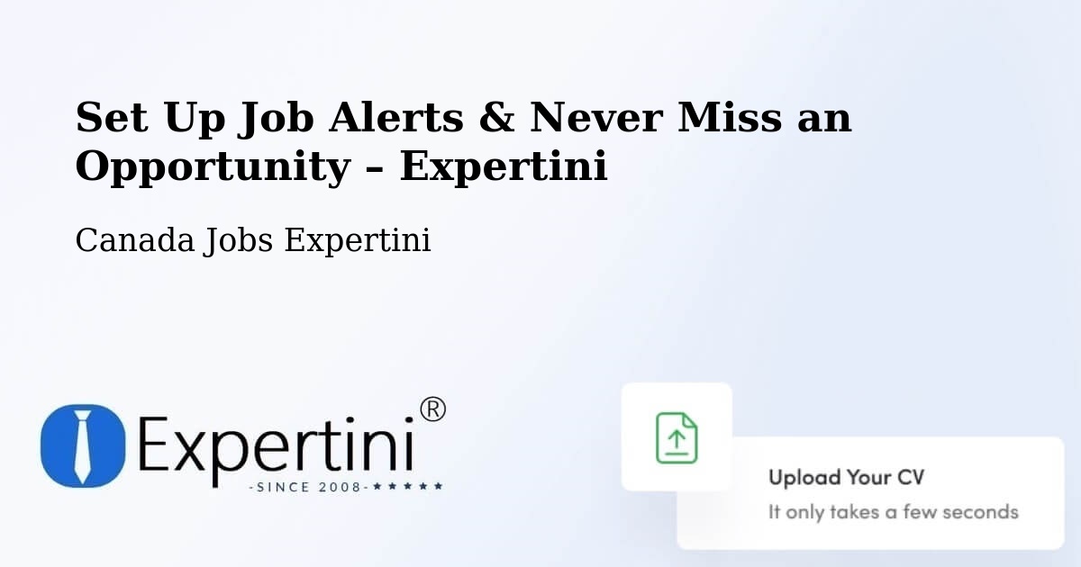Job Alerts Guide – Get Notified About New Jobs in Lively - Lively, Canada Jobs Expertini