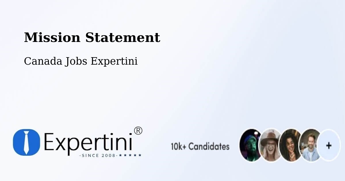 Mission Statement - Canada Jobs Expertini